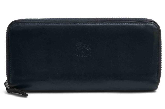 ○イルビゾンテ IL BISONTE 牛革 長財布 54182304140 ユニセックス ラウンドジップ ラウンドファスナー 小銭入れあり 定番 メンズ 中古