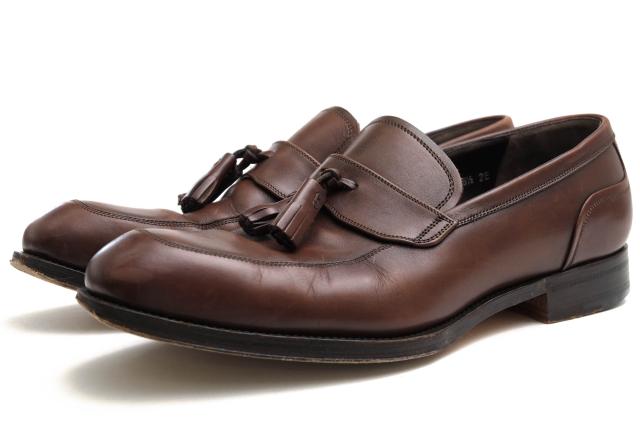 ○フェラガモ Salvatore Ferragamo Lavorazione Originale 牛革 カーフ タッセルローファー UG52705 マッケイ製法 メンズ 【中古】 中古