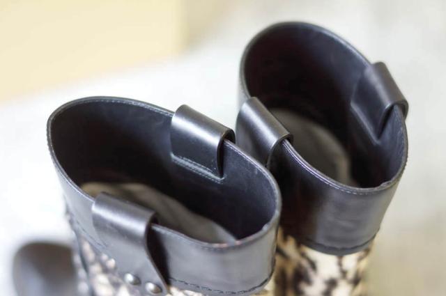 ○セルジオロッシ Sergio Rossi レオパード ショートブーツ