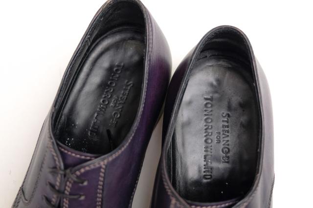 ○ステファノビ STEFANOBI TOMORROWLAND別注 ビジネスシューズ 1053 390 アンティーク染め レザーソール メンズ 【中古】 中古_5
