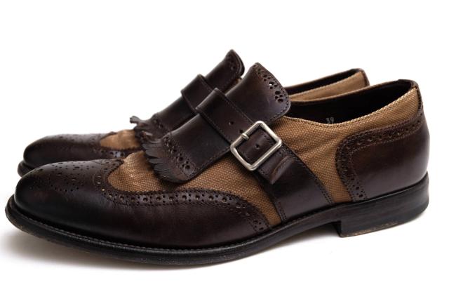 ○ヘンダーソンブラッコ HENDERSON BARACCO FUSION ビジネスシューズ 092 APPALOOSA T．MORO TESS．BASTO FANGO 64417 ウイングチ  中古の通販は