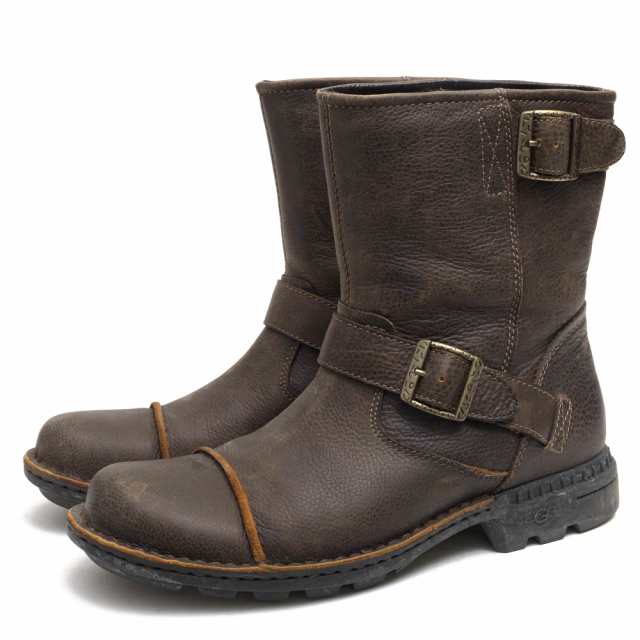 ○アグ UGG ウォータープルーフレザー エンジニアブーツ M ROCKVILLE 2 3043 M/DUNE ムートン メンズ 【中古】 中古