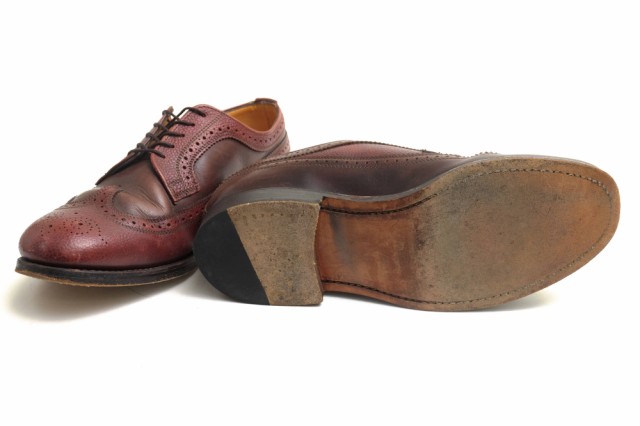 ○マークマクナイリー Mark McNairy ENGINEERED GARMENTS別注 ビジネスシューズ 8620T MULTI LONG  WING TIP-OXFORD SHOES ロングウ 中古｜au PAY マーケット