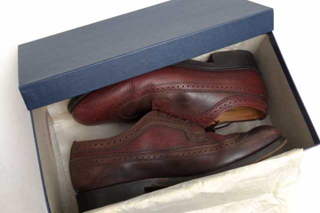 ○マークマクナイリー Mark McNairy ENGINEERED GARMENTS別注 ビジネスシューズ 8620T MULTI LONG  WING TIP-OXFORD SHOES ロングウ 中古｜au PAY マーケット