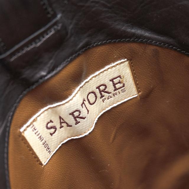 ○サルトル SARTORE 牛革 カーフ ロングブーツ 刺繍 ウエスタンブーツ レザーソール レディース 【中古】 中古_8