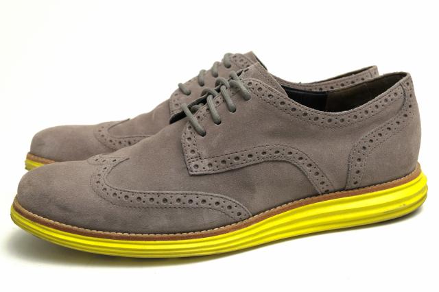 ○コールハーン COLE HAAN 牛革 カジュアルシューズ C10226 LUNARGRAND WING TIP ルナグランド ウイングチップ メンズ 【中古】 中古