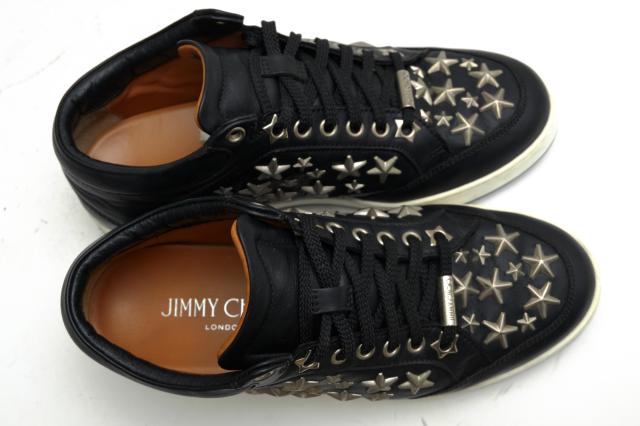 ○ジミーチュウ Jimmy Choo 牛革 カーフ ローカットスニーカー Miami