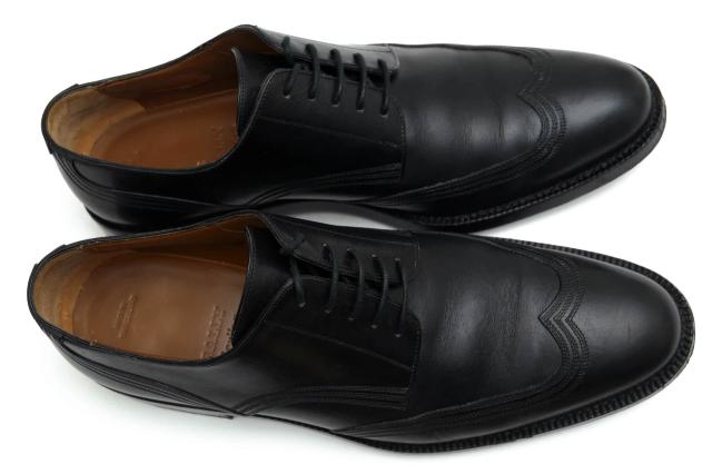 ○バリー BALLY 牛革 カーフ ビジネスシューズ ウイングチップ レザー 