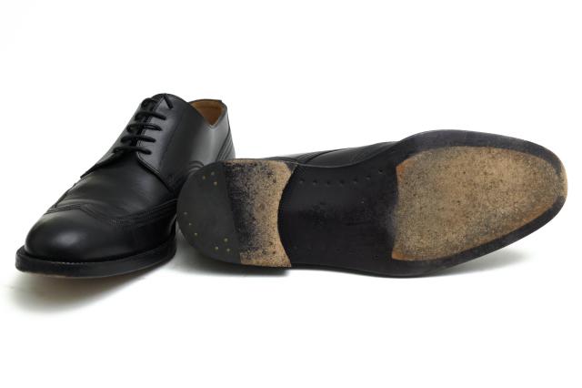 ○バリー BALLY 牛革 カーフ ビジネスシューズ ウイングチップ レザー