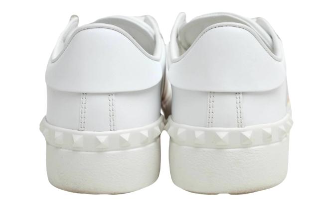 ○ヴァレンティノ ガラヴァーニ Valentino Garavani 牛革 カーフ ローカットスニーカー PEACE RAINBOW STRIPE SNEAKERS レインボー 中古 ○ヴァレンティノ ガラヴァーニ Valentino Garavani 牛革 カーフ