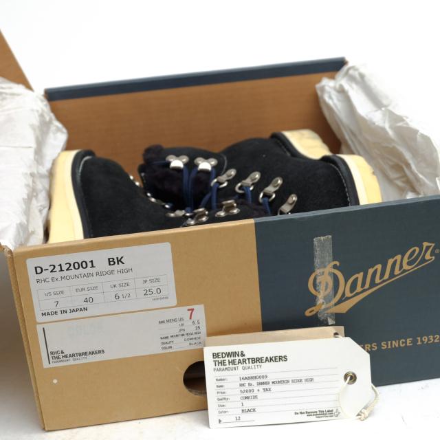 ○ダナー Danner ロンハーマン BEDWIN&amp;THE HEARTBREAKERS マウンテンブーツ D-212001 BK RHC Ex.MOUNTAIN RIDGE HIGH マウンテンリ 中古_8