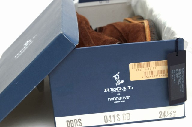 ○リーガル REGAL nonnative ノンネイティブ別注 GORE-TEX ゴアテックス ビジネスシューズ NN-F2007 DWELLER SHOES WING TIP COW S 中古