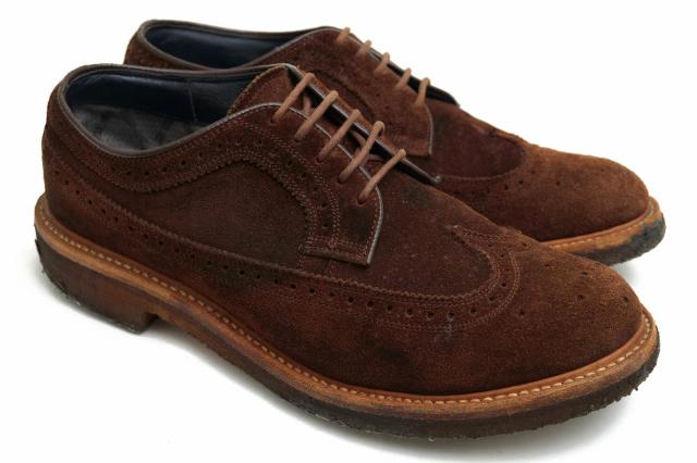 ○リーガル REGAL nonnative ノンネイティブ別注 牛革 ビジネスシューズ 041S DWELLER SHOES WING TIP COW SUEDE with GORE-TEX 2L 中古 ○リーガル REGAL nonnative ノンネイティブ別注 牛革 ビジネス