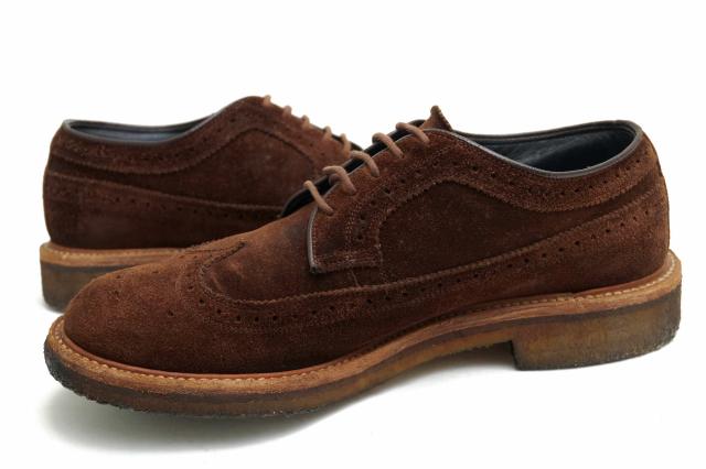 ○リーガル REGAL nonnative ノンネイティブ別注 牛革 ビジネスシューズ 041S DWELLER SHOES WING TIP COW SUEDE with GORE-TEX 2L 中古_2