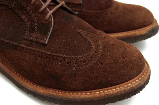 ○リーガル REGAL nonnative ノンネイティブ別注 牛革 ビジネスシューズ 041S DWELLER SHOES WING TIP COW SUEDE with GORE-TEX 2L 中古_5