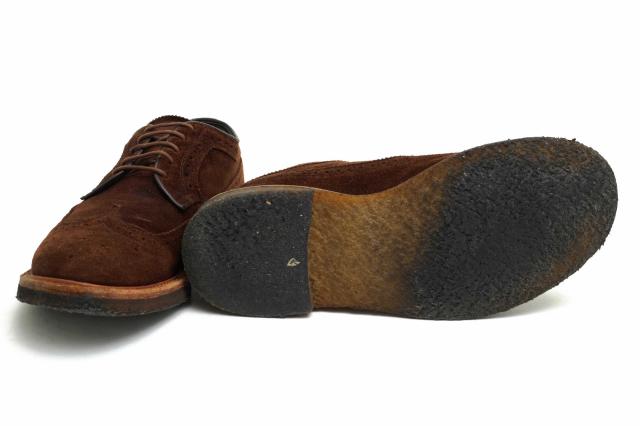 ○リーガル REGAL nonnative ノンネイティブ別注 牛革 ビジネスシューズ 041S DWELLER SHOES WING TIP COW SUEDE with GORE-TEX 2L 中古 ○リーガル REGAL nonnative ノンネイティブ別注 牛革 ビジネス