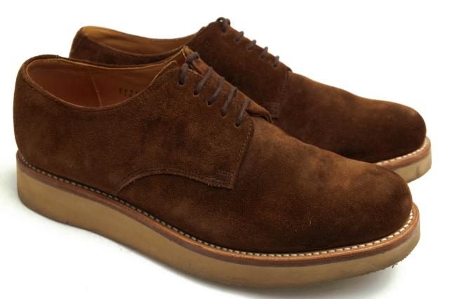 ○グレンソン GRENSON XL EXTRALIGHTソール 牛革 ビジネスシューズ 112143 CURT ダービーシューズ プレーントゥ グッドイヤーウェ 中古_1
