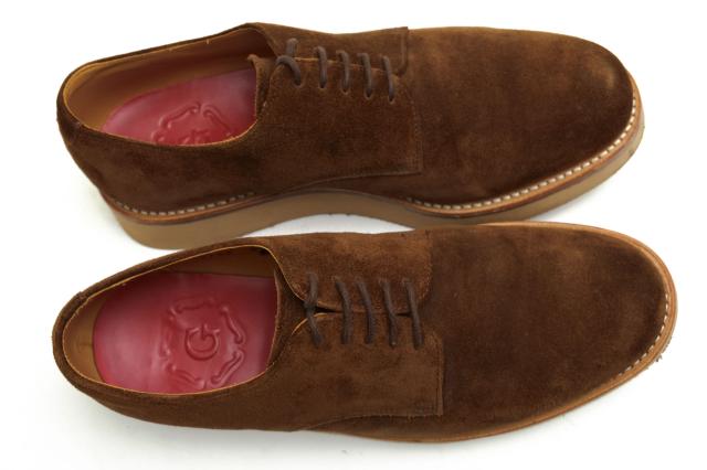 ○グレンソン GRENSON XL EXTRALIGHTソール 牛革 ビジネスシューズ 112143 CURT ダービーシューズ プレーントゥ グッドイヤーウェ 中古_4