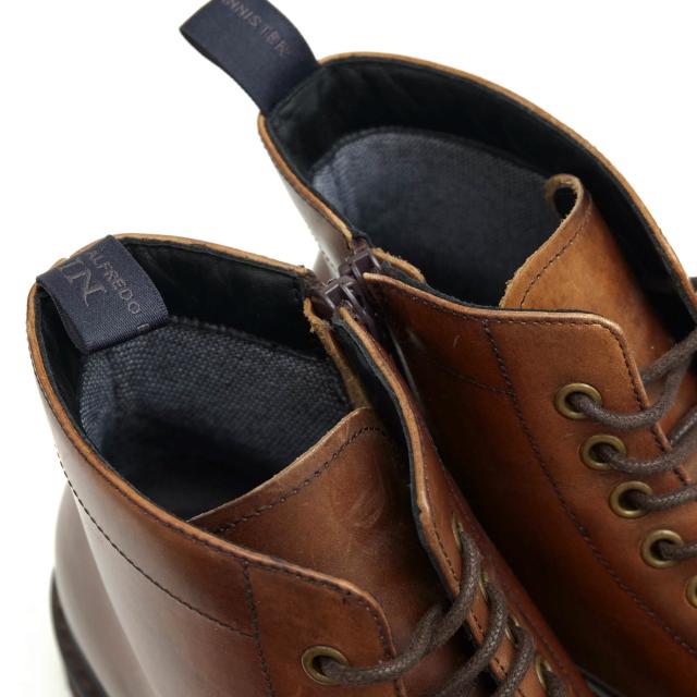 ○アルフレッド バニスター alfredoBANNISTER IN イン 牛革 サイドジップブーツ 52351204026 透湿防水 プレーントゥ サイドジップ  中古 ○アルフレッド バニスター alfredoBANNISTER IN イン 牛革 サイド