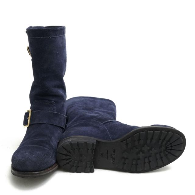 ○ジミーチュウ Jimmy Choo 牛革 エンジニアブーツ 142BIKER バイカー