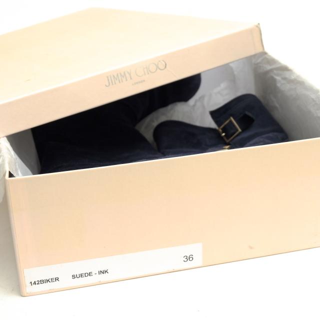 ○ジミーチュウ Jimmy Choo 牛革 エンジニアブーツ 142BIKER バイカー プレーントゥ 定番 レディース 【中古】 中古_8
