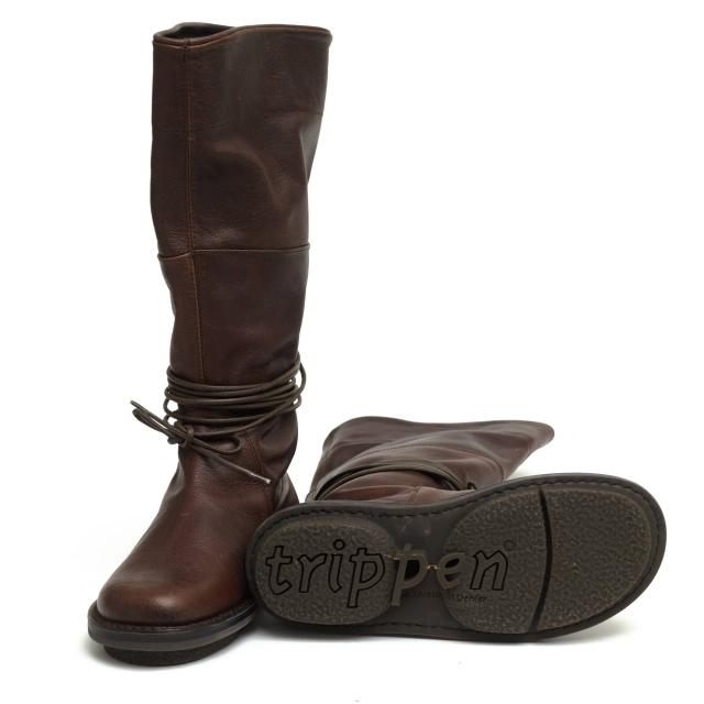 トリッペン　Trippen　レザーロングブーツ　メキシコ　MEXICO　水牛 trippenトリッペンmexico水牛オイルレザーロングブーツ