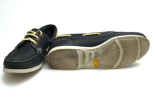 ○チャーチ Church's 2000 牛革 カーフ デッキシューズ ANTIGUA MARINE スリッポン Vibramソール メンズ 【中古】 中古
