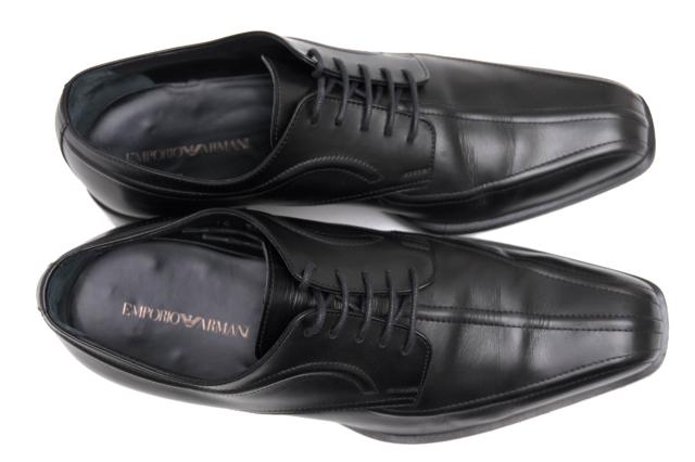 ○アルマーニ EMPORIO ARMANI 牛革 ビジネスシューズ XEU174 レザーソール メンズ 【中古】 中古_4
