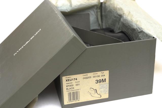 ○アルマーニ EMPORIO ARMANI 牛革 ビジネスシューズ XEU174 レザーソール メンズ 【中古】 中古_8