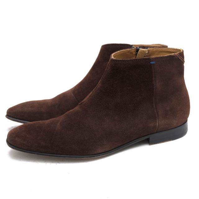 ○ポールスミス Paul Smith 牛革 サイドジップブーツ 480785 DOVE 