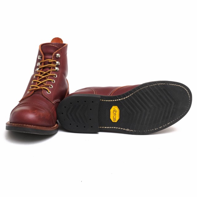 ○エイプ A BATHING APE 牛革 ワークブーツ 1860-191-001 RAILROAD セミドレスブーツ キャップトゥ  Vibramソール メンズ 【中古】 中古｜au PAY マーケット