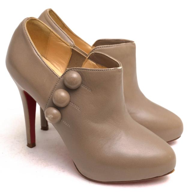 ○クリスチャン ルブタン Christian Louboutin ショートブーツ 牛革 カーフ ブーティ C'est Moi Ankle BOOTS アンクルブーツ レデ  中古 ○クリスチャン ルブタン Christian Louboutin ショートブーツ 牛革