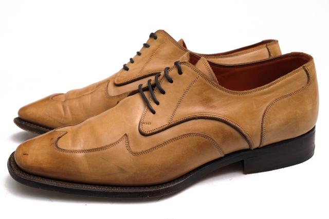 ○ベーメルズ ステファノ・ベーメル Bemer's 牛革 カーフ ビジネスシューズ C01N ウイングチップ レザーソール メンズ 【中古】 中古