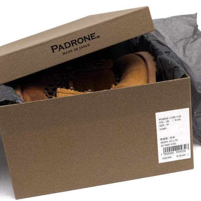 ○パドローネ PADRONE 牛革 マウンテンブーツ PU8054-1106-11D オリジナルMG製法 プレーントゥ Vibramソール メンズ 【中古】 中古_8