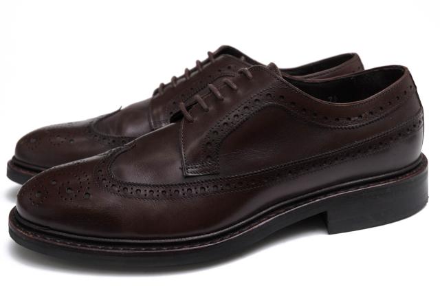 ○ジャランスリワヤ JALAN SRIWIJAYA デュプイ社 牛革 カーフ ビジネスシューズ 98652 EDWARD ラスト EDWARD ロングウイングチップ 中古