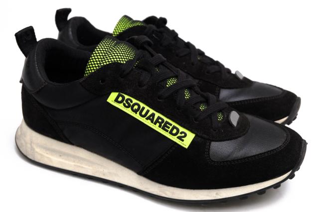 ○ディースクエアード DSQUARED2 スエード 一部牛革 ローカットスニーカー S82SN0055 メンズ 【中古】 中古