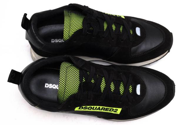 ○ディースクエアード DSQUARED2 スエード 一部牛革 ローカットスニーカー S82SN0055 メンズ 【中古】 中古 ○ディースクエアード DSQUARED2 スエード 一部牛革 ローカット