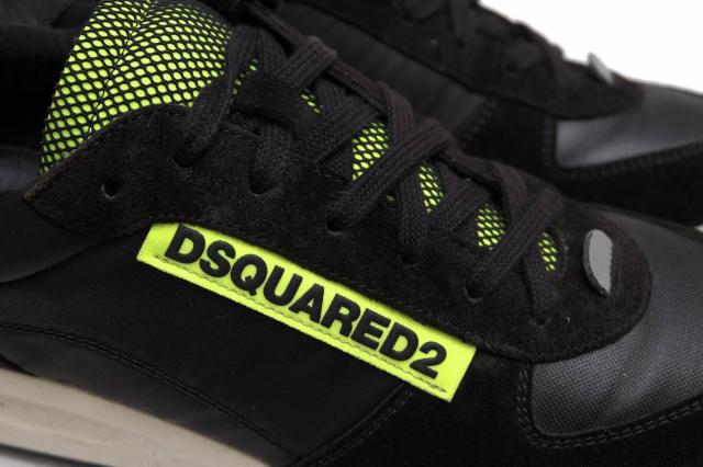 ○ディースクエアード DSQUARED2 スエード 一部牛革 ローカットスニーカー S82SN0055 メンズ 【中古】 中古