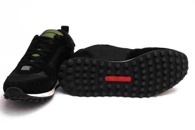 ○ディースクエアード DSQUARED2 スエード 一部牛革 ローカットスニーカー S82SN0055 メンズ 【中古】 中古