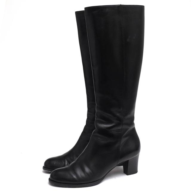 ○バリー BALLY 牛革 カーフ ロングブーツ CARMENCITA サイドジップ レディース 【中古】 中古