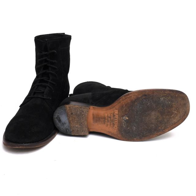 ○ブッテロ BUTTERO トスカーナ産 オイルドスエード 牛革 レースアップ