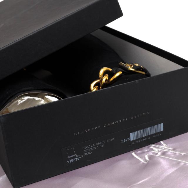 ○ジュゼッペザノッティ Giuseppe Zanotti 牛革 ロングブーツ チェーン