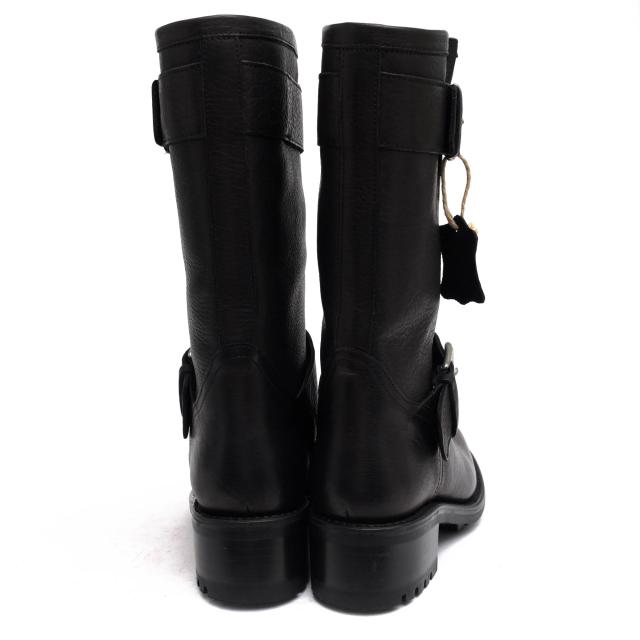 ○フリーランス FREE LANCE 牛革 カーフ ヨーロッパ製造 エンジニアブーツ BIKER 4 MID STRAP BRADO 24846 0516 バイカーブーツ グ 中古_3