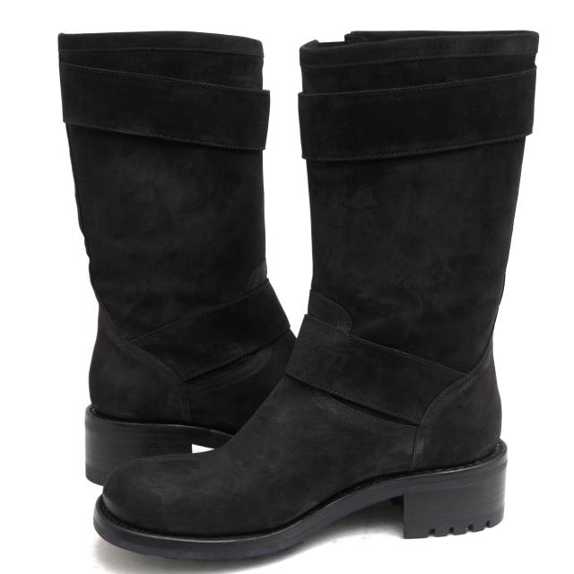 ○フリーランス FREE LANCE 牛革 ヨーロッパ製造 エンジニアブーツ BIKER 4 MID STRAP KATHY 8757 バイカーブーツ グッドイヤーウ 中古_2