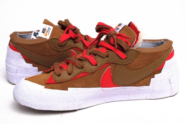 ○ナイキ NIKE sacai ローカットスニーカー DD1877-200 Blazer Low British Tan ブレーザー ロー メンズ 【中古】 中古_2