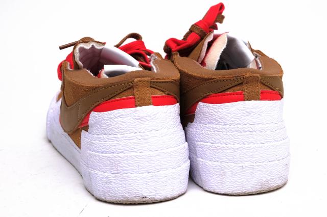 ○ナイキ NIKE sacai ローカットスニーカー DD1877-200 Blazer Low British Tan ブレーザー ロー メンズ 【中古】 中古_3