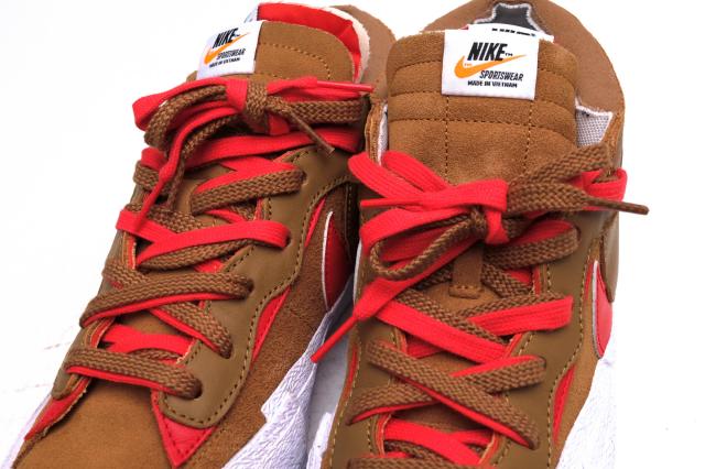 ○ナイキ NIKE sacai ローカットスニーカー DD1877-200 Blazer Low British Tan ブレーザー ロー メンズ 【中古】 中古_5