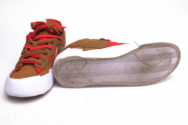 ○ナイキ NIKE sacai ローカットスニーカー DD1877-200 Blazer Low British Tan ブレーザー ロー メンズ 【中古】 中古_6
