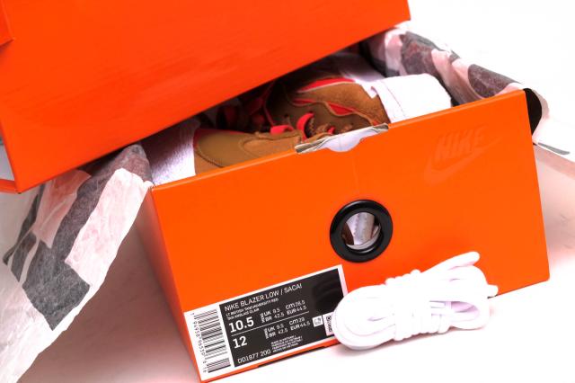 ○ナイキ NIKE sacai ローカットスニーカー DD1877-200 Blazer Low British Tan ブレーザー ロー メンズ 【中古】 中古_8