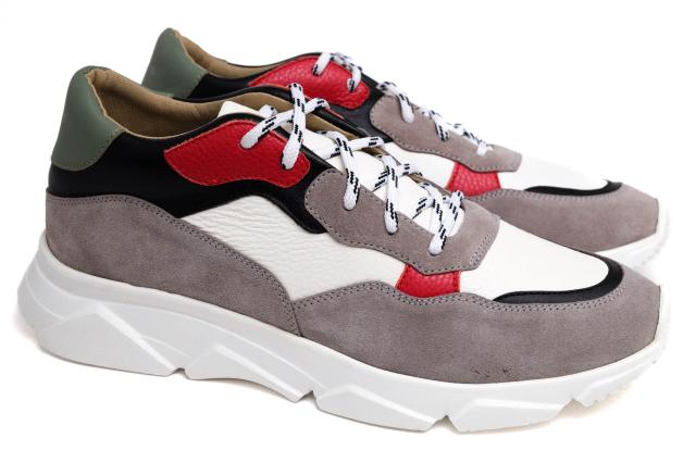 ○マクリス MAKRIS 牛革 ローカットスニーカー W28 Multi 11 Sneakers 19 ダッドスニーカー メンズ 【中古】 中古_1